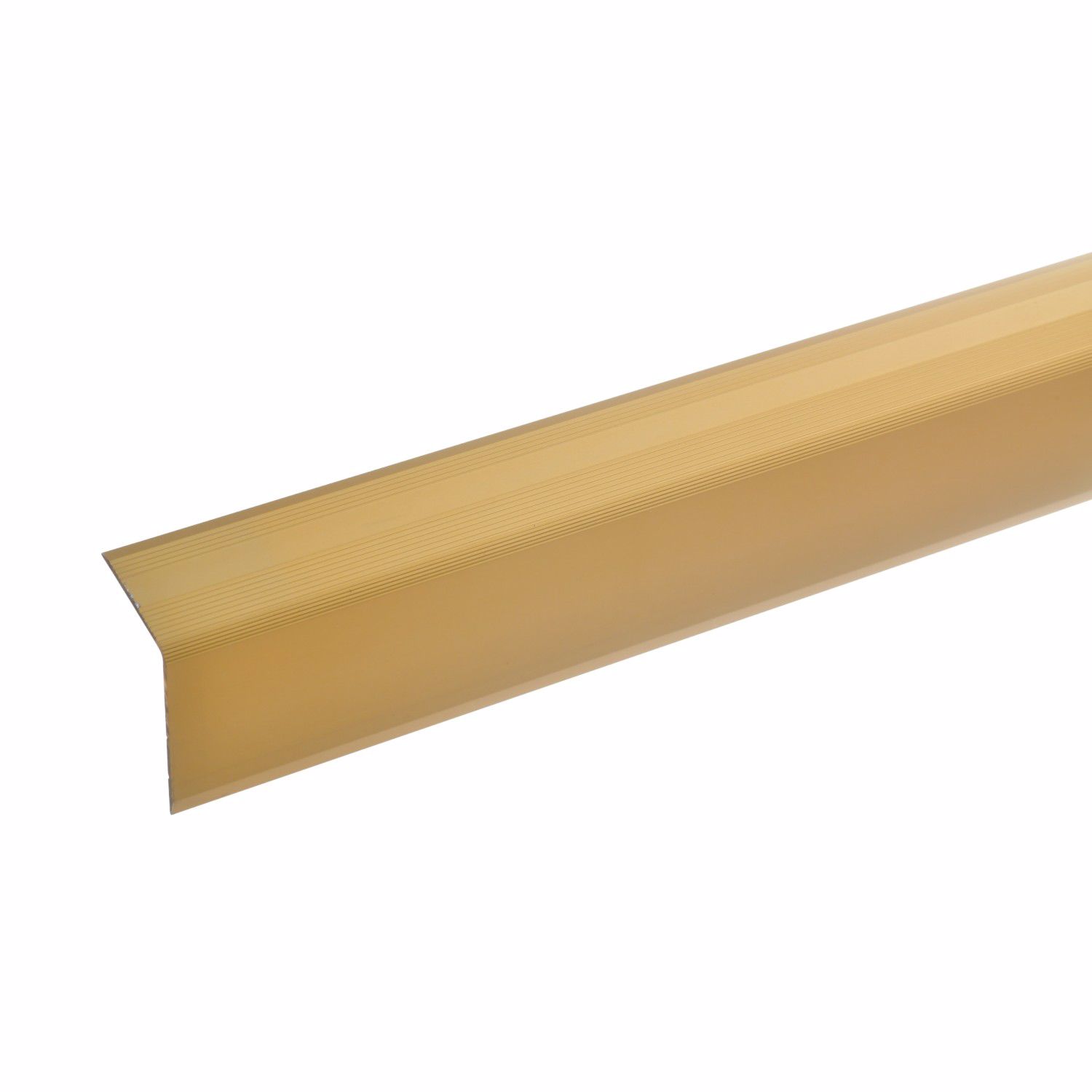 Treppenwinkelprofil 42x30mm ungebohrt in Gold von Acerto im Bodenleisten Shop